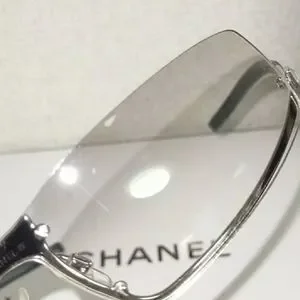 CHANEL | Accessories | Chanel Gray Silver Rhinestone Half 